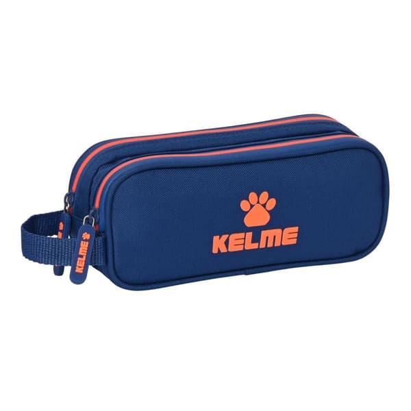 Dobbelt carry-all Kelme Navy blue Orange Marineblå (21 x 8 x 6 cm)