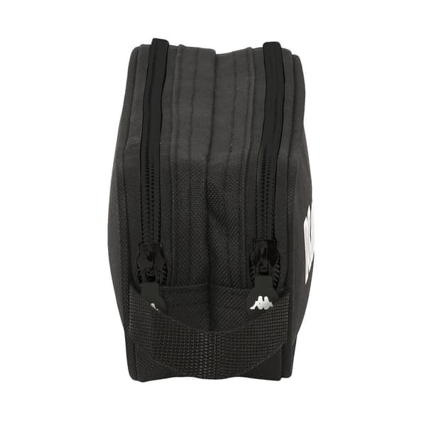 Dobbelt carry-all Kappa Black Sort (21 x 8 x 6 cm)