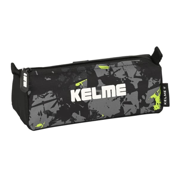 Penalhus Kelme Jungle Sort Grå Lime (21 x 8 x 7 cm)