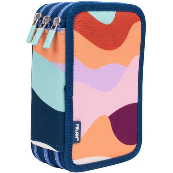 Tredobbelt Penalhus Milan The Fun Multifarvet 19,5 x 13 x 7,5 cm
