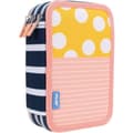 Miniatyrbillede 1 af 3: Tredobbelt Penalhus Milan Swins Gul Pink 19,5 x 13 x 7,5 cm