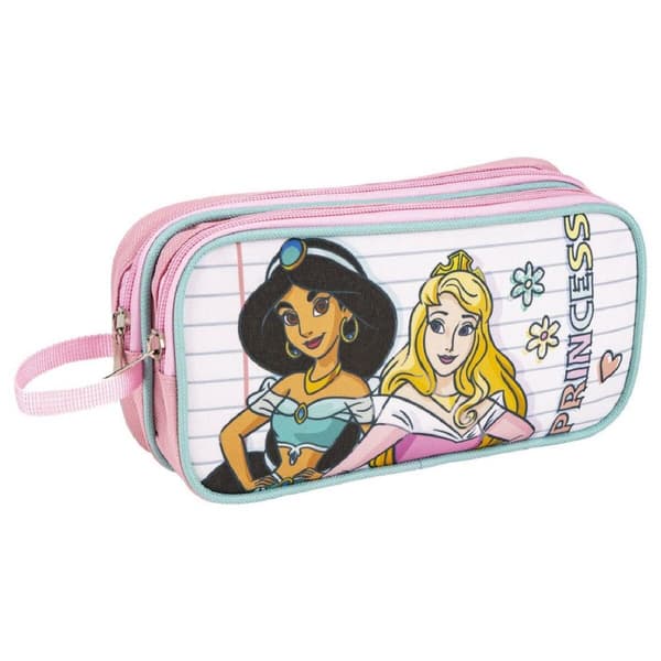 Dobbelt carry-all Princesses Disney 22,5 x 8 x 10 cm Pink