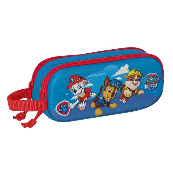 Dobbelt carry-all The Paw Patrol 3D Blå 21 x 8 x 6 cm