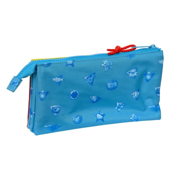 Tredobbelt bæretaske SuperThings Rescue force Blå 22 x 12 x 3 cm