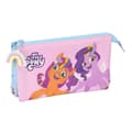 Miniatyrbillede 1 af 3: Tredobbelt bæretaske My Little Pony Wild & free Blå Pink 22 x 12 x 3 cm