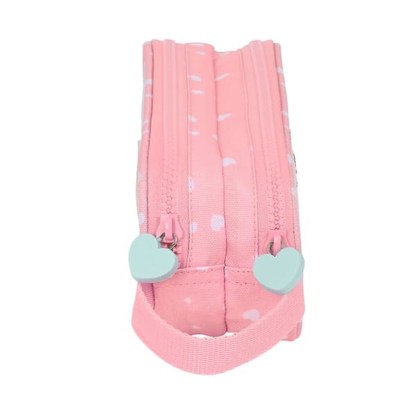 Dobbelt carry-all BlackFit8 Globitos Pink 21 x 8 x 6 cm