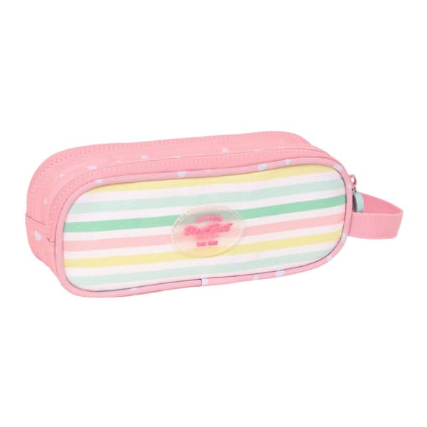 Dobbelt carry-all BlackFit8 Globitos Pink 21 x 8 x 6 cm