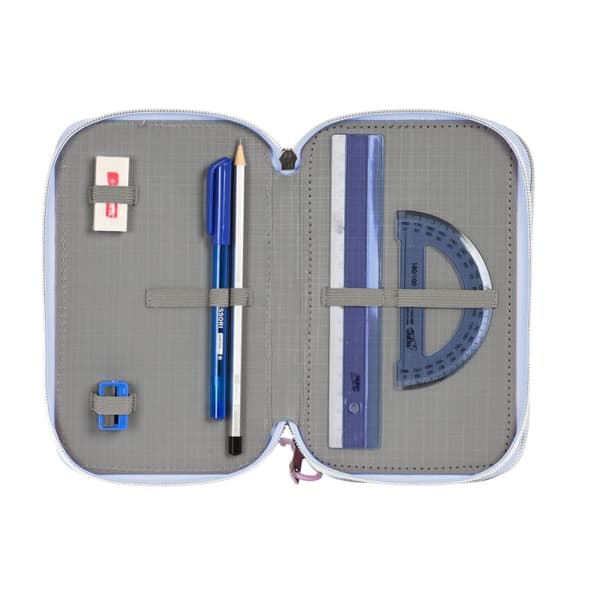 Tredobbelt Penalhus Frozen Believe 12.5 x 19.5 x 5.5 cm Syren (36 Dele)