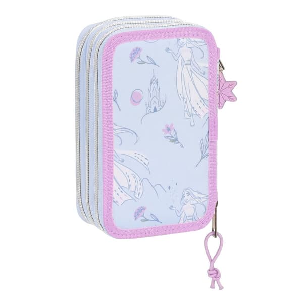 Tredobbelt Penalhus Frozen Believe 12.5 x 19.5 x 5.5 cm Syren (36 Dele)