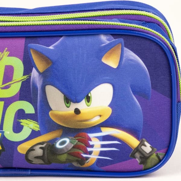 Dobbelt carry-all Sonic Blå 22,5 x 8 x 10 cm