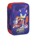 Miniatyrbillede 1 af 4: Tredobbelt Penalhus Sonic Lilla 13 x 7 x 20 cm