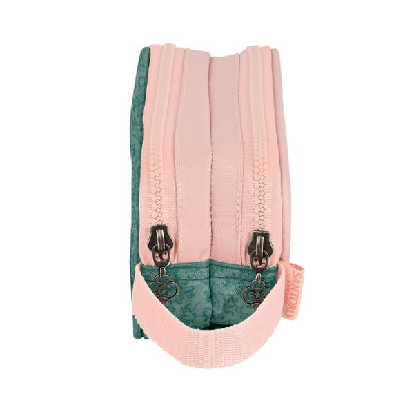 Dobbelt carry-all Santoro Swan lake Grå Pink 21 x 8 x 6 cm