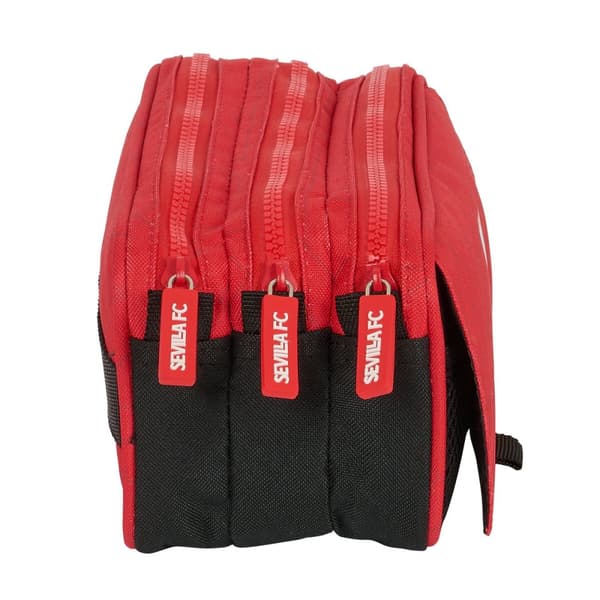 Dobbelt carry-all Sevilla Fútbol Club Sort Rød 21,5 x 10 x 8 cm