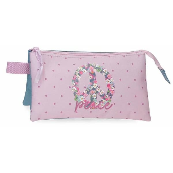 Tredobbelt bæretaske Joumma Roll Road Peace 22 x 12 x 5 cm