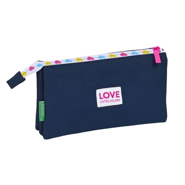 Tredobbelt bæretaske Benetton Love 22 x 3 x 12 cm