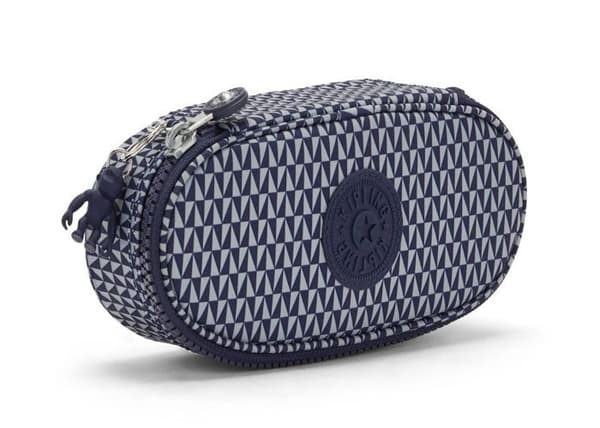 kipling Blå Grå Pennfodral för tjejer - Back To School Duobox Pennfodral M Triangle Blue 150244