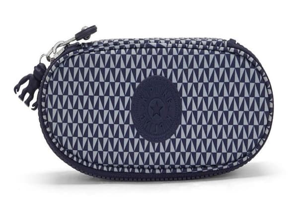 kipling Blå Grå Pennfodral för tjejer - Back To School Duobox Pennfodral M Triangle Blue 150244