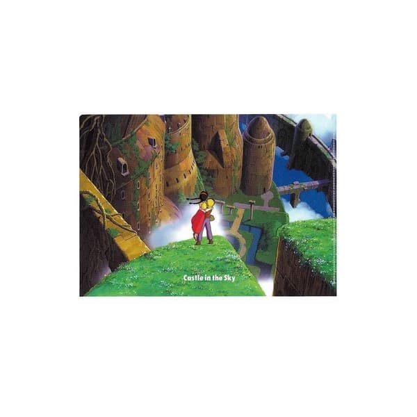 Ghibli - Slottet i himlen - A4 flygfoto trädgård mapp