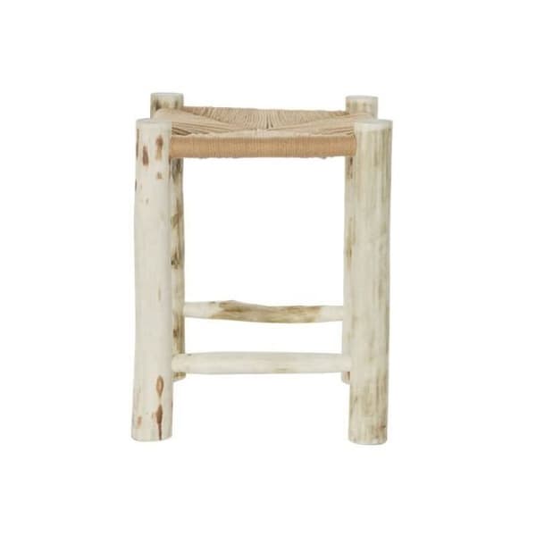 Taburett - DKD Home Decor - Natur Brun - 31 x 31 x 40 cm - Fiber - Stilhus