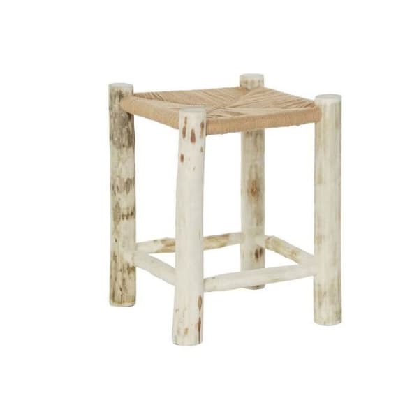 Taburett - DKD Home Decor - Natur Brun - 31 x 31 x 40 cm - Fiber - Stilhus