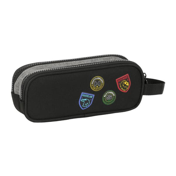 Dobbelt carry-all Harry Potter House of champions Sort Grå 21 x 8 x 6 cm