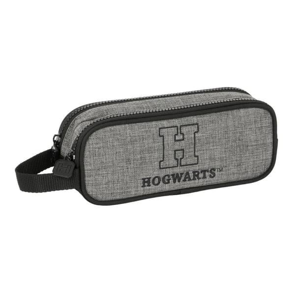 Dobbelt carry-all Harry Potter House of champions Sort Grå 21 x 8 x 6 cm