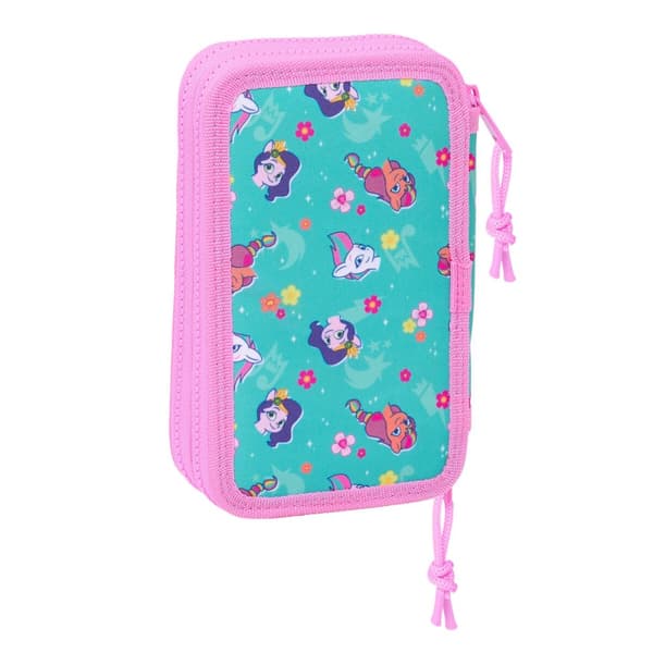 Tuplapenaali My Little Pony Magic Pinkki Turkoosi 12.5 x 19.5 x 4 cm 28 Kappaletta