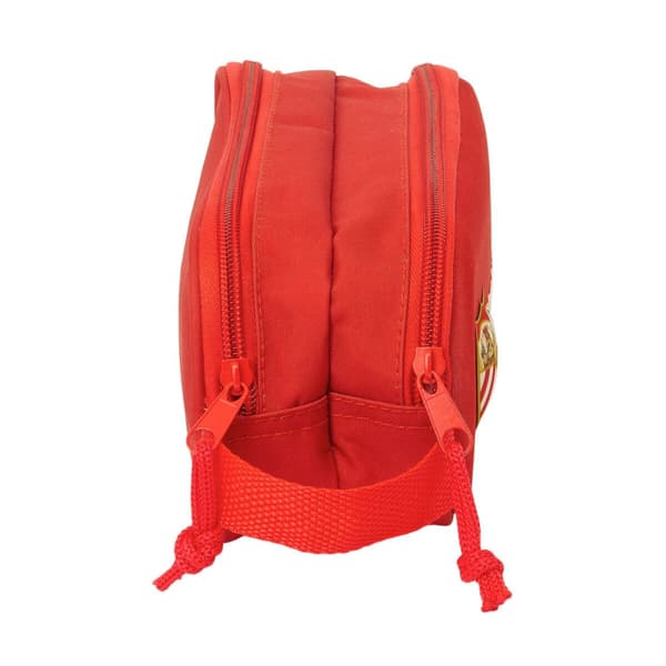 Dobbelt carry-all Sevilla Fútbol Club Rød 21 x 8 x 6 cm 3D