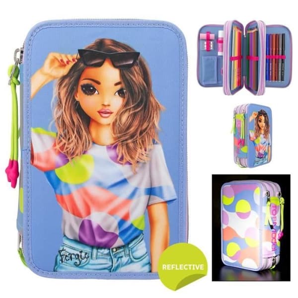 Trousse - TOP MODEL - 12749 - 3 fack - Reflekterande material - Blandet