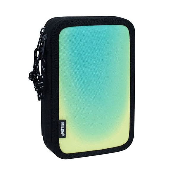 Trousse - Stort format - Rektangulär - Med tillbehör - 2 fack - Sunset