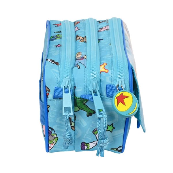 Tredubbel Carry-all Toy Story Ready to play Ljusblå (21,5 x 10 x 8 cm)