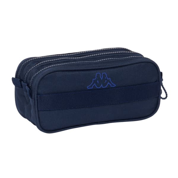 Tredubbel Carry-all Kappa Blue night Marinblå 21,5 x 10 x 8 cm