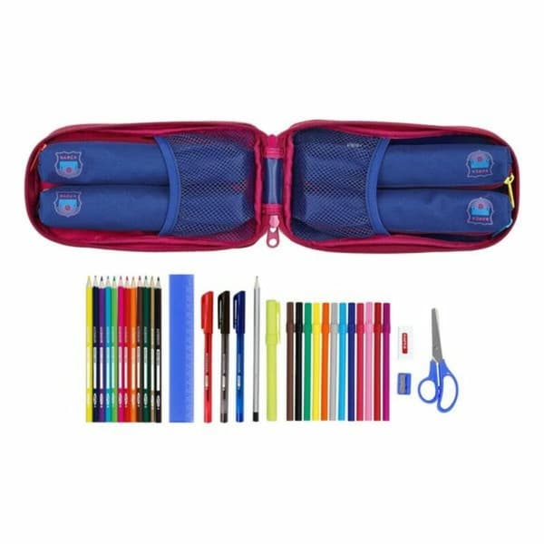 Pennfodral Ryggsäck F.C. Barcelona 12 x 23 x 5 cm (33 Delar)