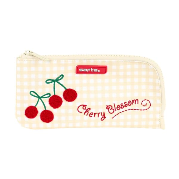 Skolväska Safta Cherry Beige (23 x 11 x 1 cm)