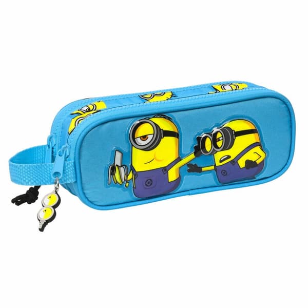 Kaksilokeroinen laukkku Minions Minionstatic Sininen (21 x 8 x 6 cm)