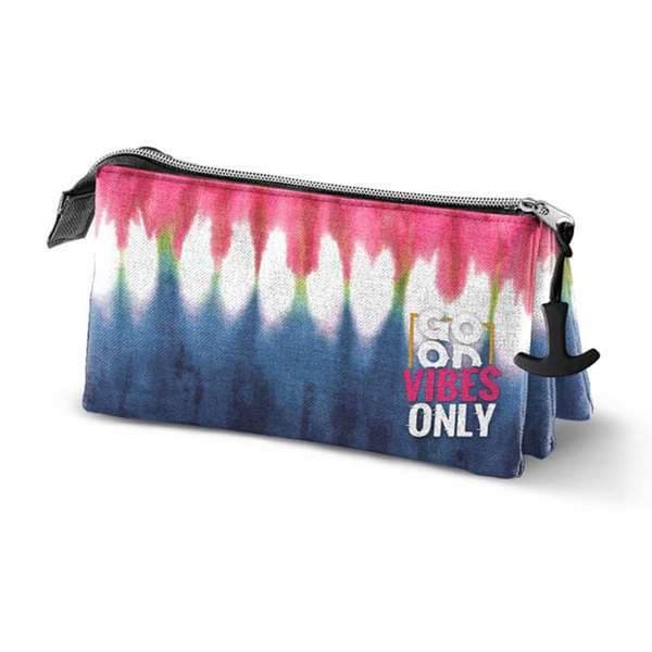 Kolmilokeroinen laukku Karactermania Eco Omp! Good Vibes Only Tie Dye Denim (23 x 11 x 10 cm)