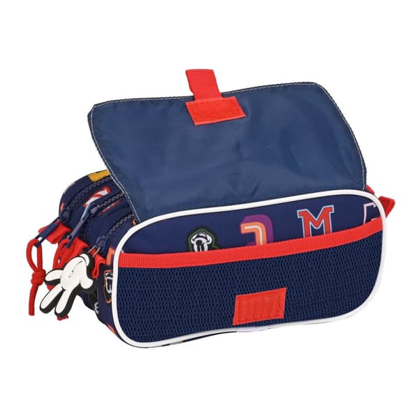 Tredubbel Carry-all Mickey Mouse Clubhouse Only one Marinblå 21,5 x 10 x 8 cm