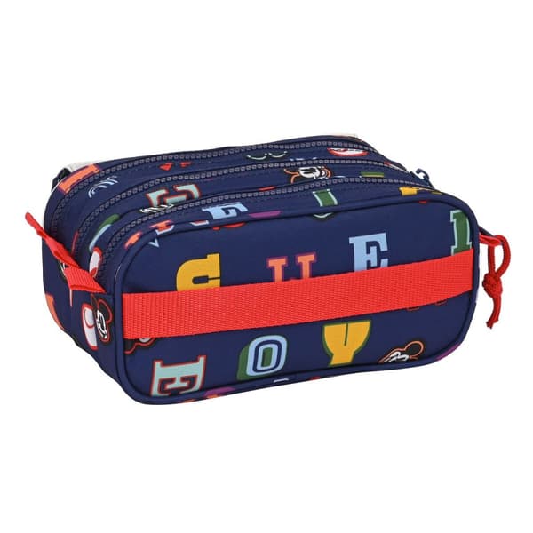 Tredubbel Carry-all Mickey Mouse Clubhouse Only one Marinblå 21,5 x 10 x 8 cm