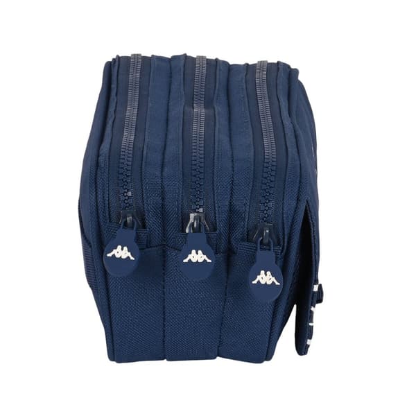 Tredobbelt bæretaske Kappa Navy Marineblå (21,5 x 10 x 8 cm)