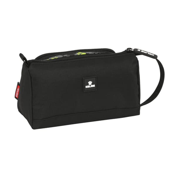 Koululaisen penaali lisätarvikkeilla Kelme Jungle Musta Harmaa Lime väri 20 x 11 x 8.5 cm (32 Kappaletta)