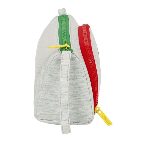 Koululaisen penaali lisätarvikkeilla Benetton Pop Harmaa 20 x 11 x 8.5 cm (32 Kappaletta)