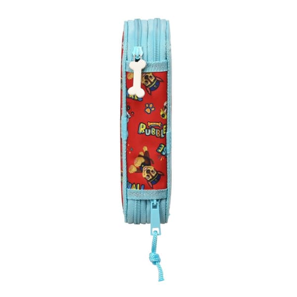 Koululaisen penaali lisätarvikkeilla The Paw Patrol Funday Sininen Punainen 12.5 x 19.5 x 4 cm (28 Kappaletta)