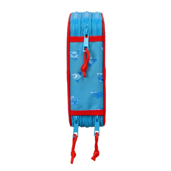 Tredobbelt Penalhus SuperThings Rescue force 12.5 x 19.5 x 5.5 cm Blå (36 Dele)