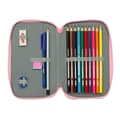 Miniatyrbillede 4 af 5: Dobbelt penalhus Glow Lab Sweet home Pink 12.5 x 19.5 x 4 cm (28 Dele)
