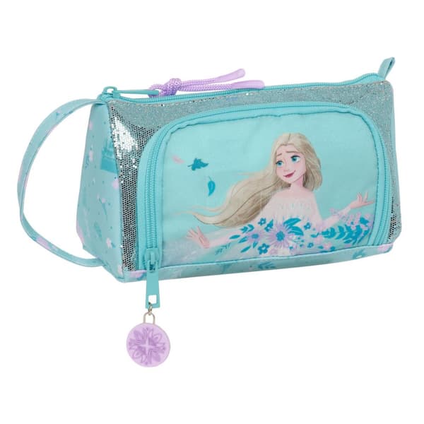 Penalhus med Tilbehør Frozen Hello spring Lyseblå 20 x 11 x 8.5 cm (32 Dele)