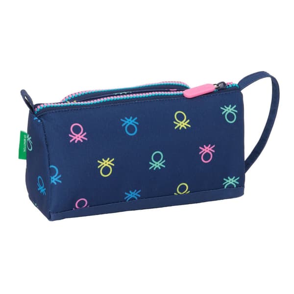 Penalhus med Tilbehør Benetton Cool Marineblå 20 x 11 x 8.5 cm (32 Dele)