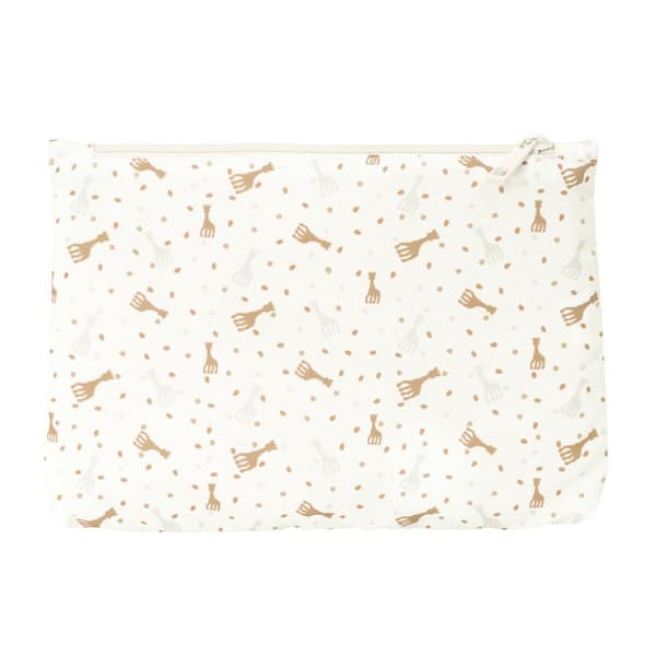 Kaksilokeroinen laukkku Sophie la Girafe Beige 23 x 16 x 3 cm