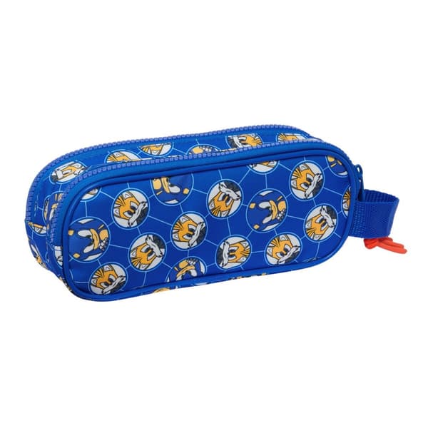 Dobbelt carry-all Sonic Prime Blå 21 x 8 x 6 cm