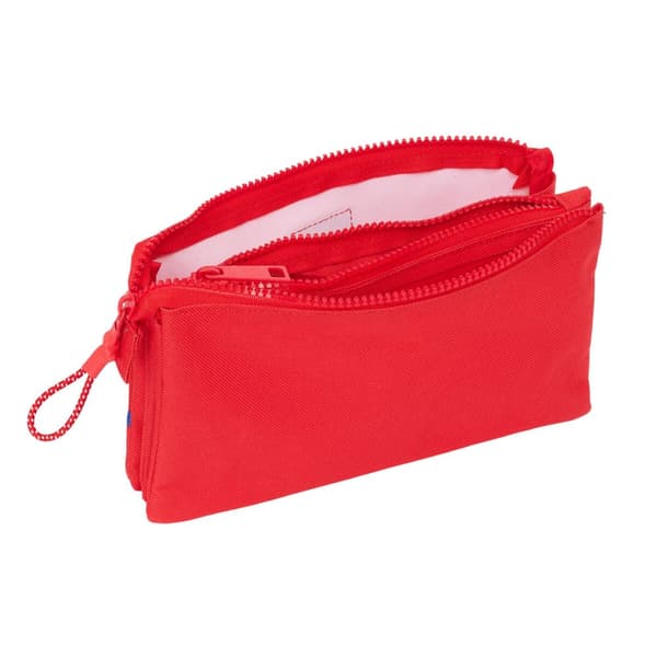 Tredobbelt bæretaske Atlético Madrid Rød 22 x 12 x 3 cm