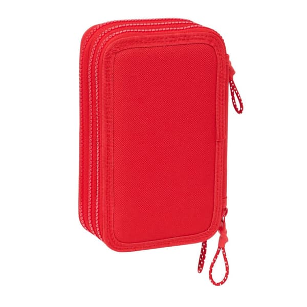 Kolmoiskynäkotelo Atlético Madrid Punainen 12,5 x 19,5 x 5,5 cm 36 Kappaletta